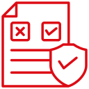 Icono de cumplimiento de normas de seguridad